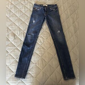 Abercrombie & Fitch Classic Kids Blue Distressed Jeans